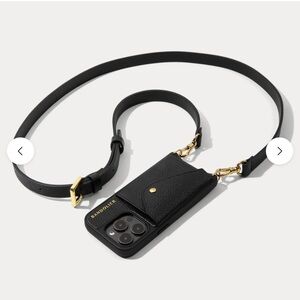 Hailey
CROSSBODY iPHONE 16 PRO MAX CASE IN BLACK/GOLD
